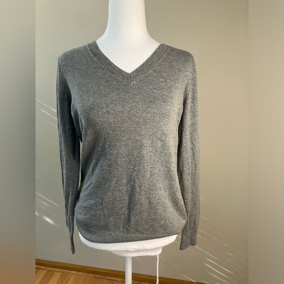 Worthington Womens V Neck Long Sleeve Layered Sweaters - Picture 1 of 4
